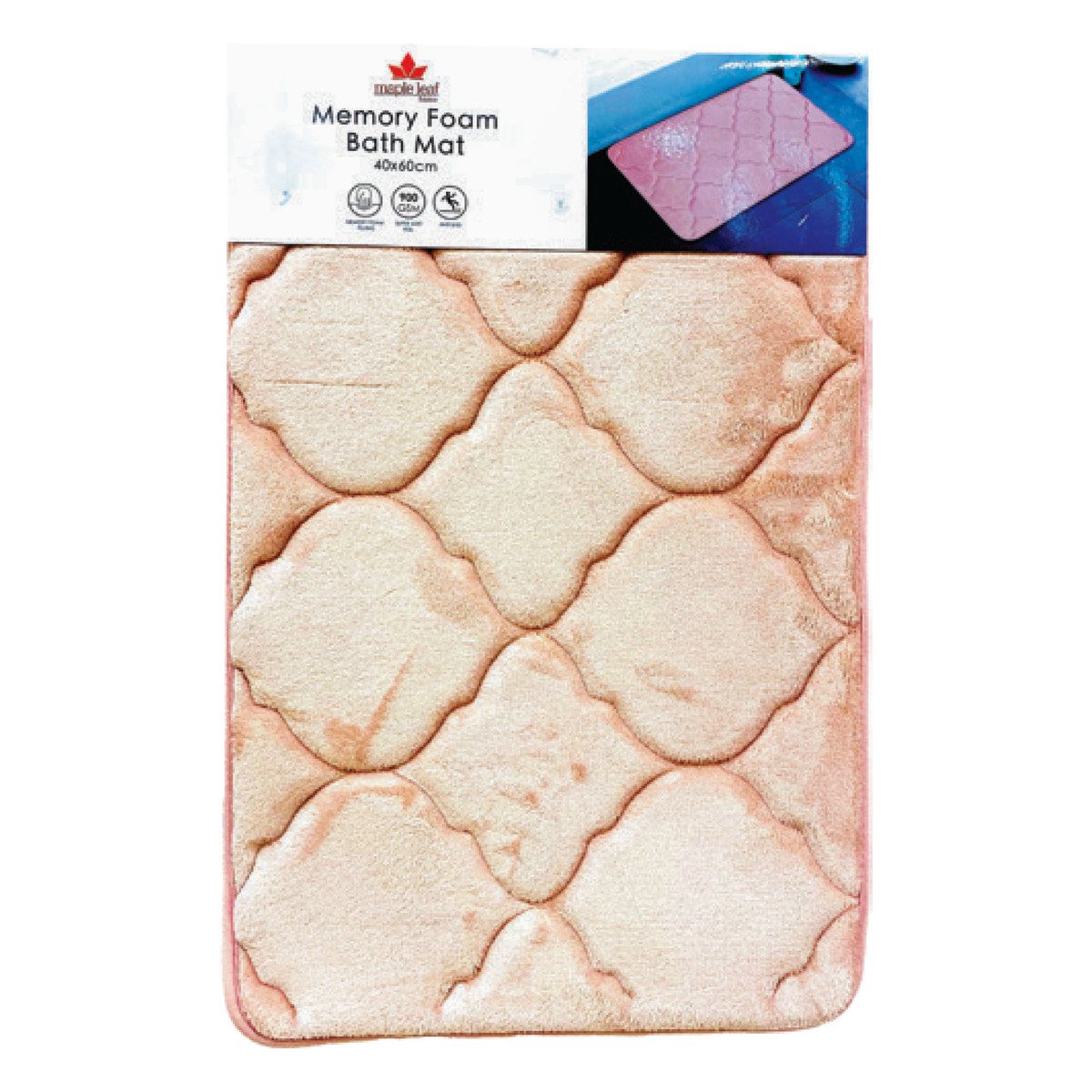 Maple Leaf Bath Mat 40x60 cm Solid SG2105 Assorted