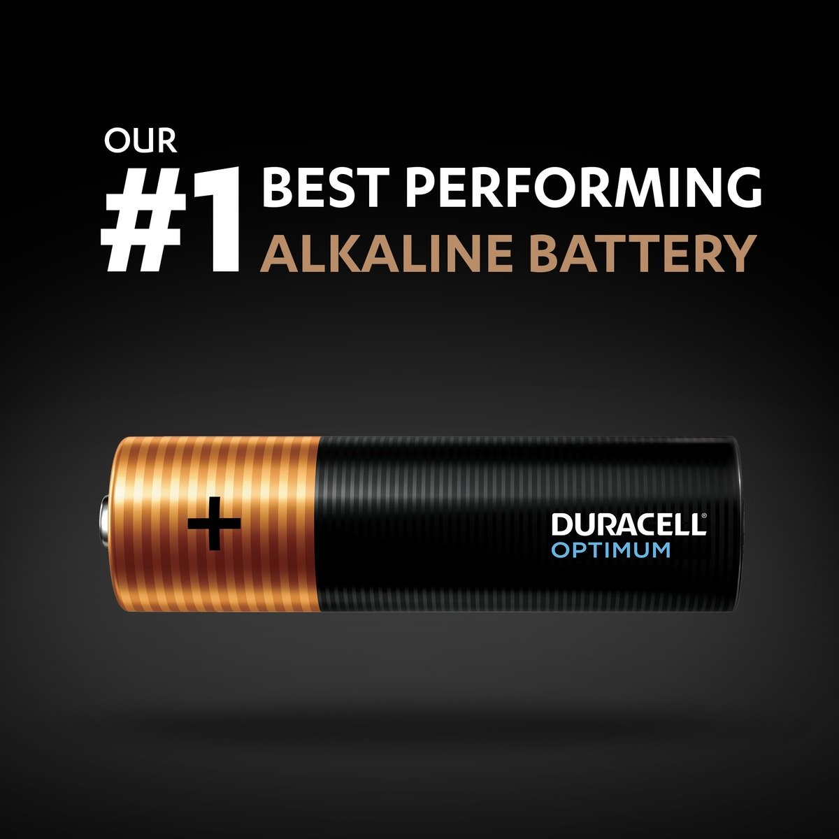 Duracell Optimum Type AA Alkaline Batteries, pack of 8