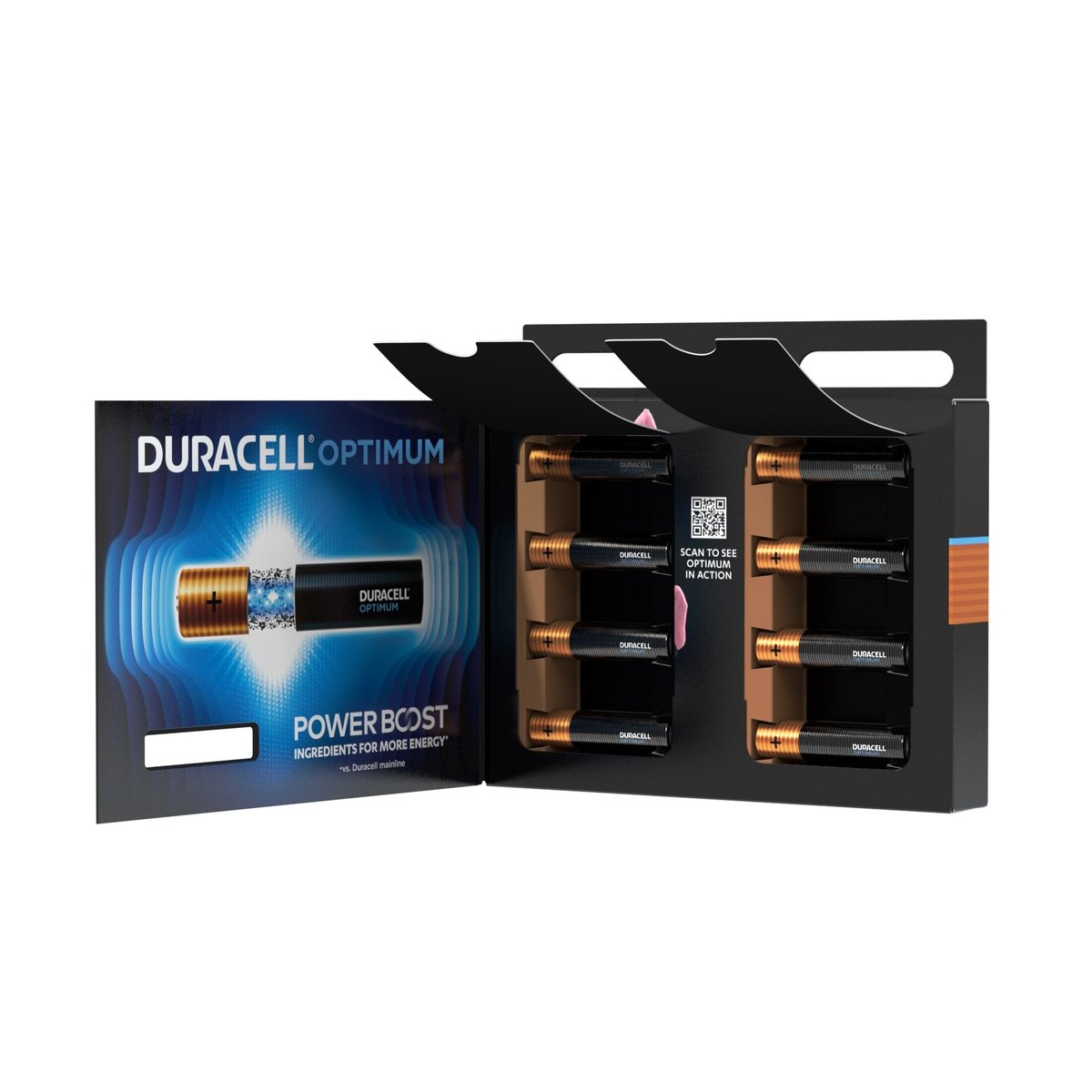 Duracell Optimum Type AAA Alkaline Batteries, pack of 8