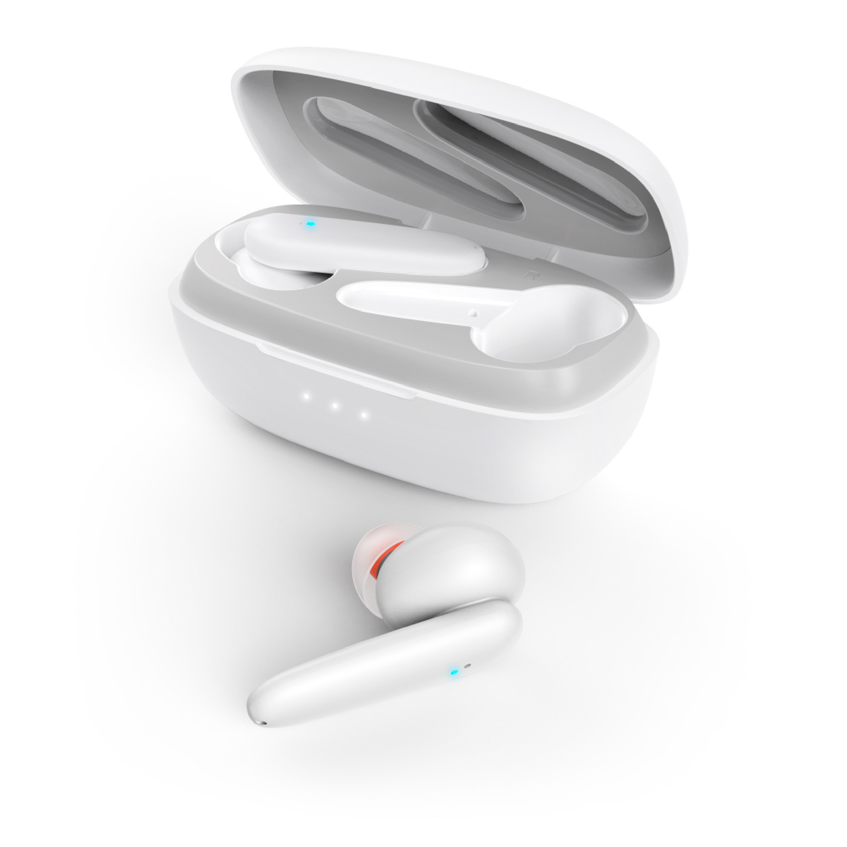 Hama Passion Clear True Wireless Bluetooth Headphones, ANC, In-ear, White, 184079