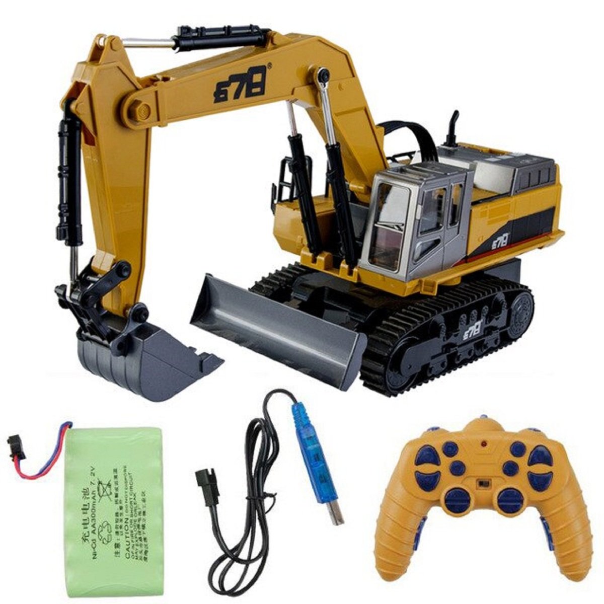 Skid Fusion Remote Control Construction Bulldozer Truck 14 Chanal 8065E