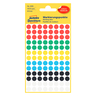 Avery Dot Stickers, 8mm, 416 Pcs, Multi Color, 3090