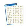 أفيري ملصقات التزيين علي شكل الحروف ألابجدية من A-Z ، عدد 120 ملصق / صفحتين ، ذهبي ، 3727