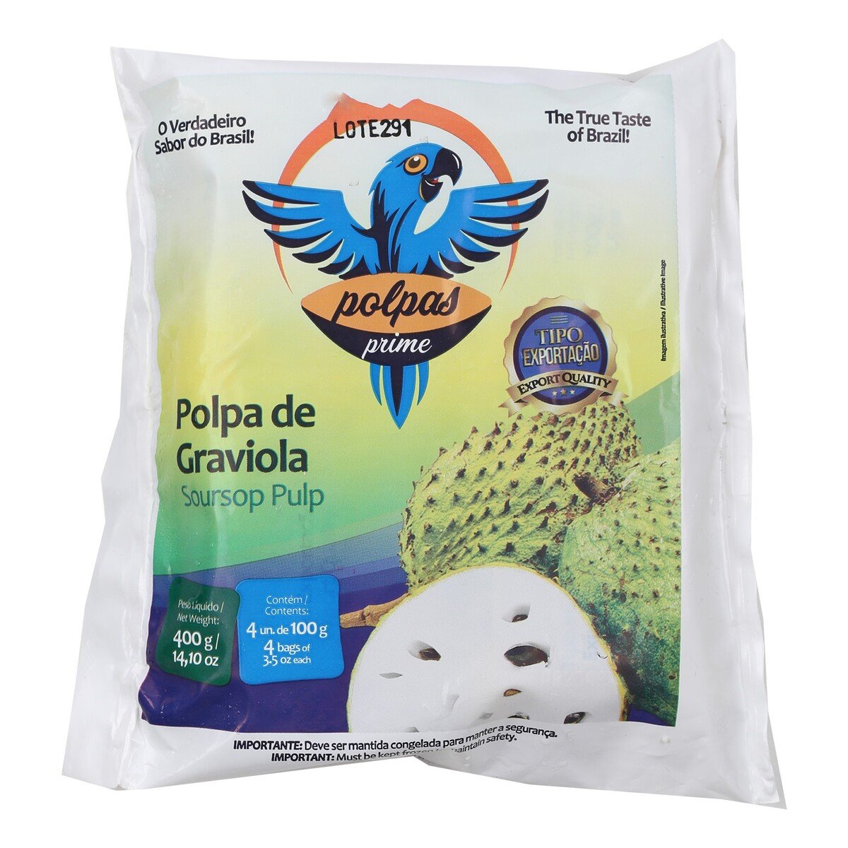 Polpas Prime Soursop Pulp 400 g