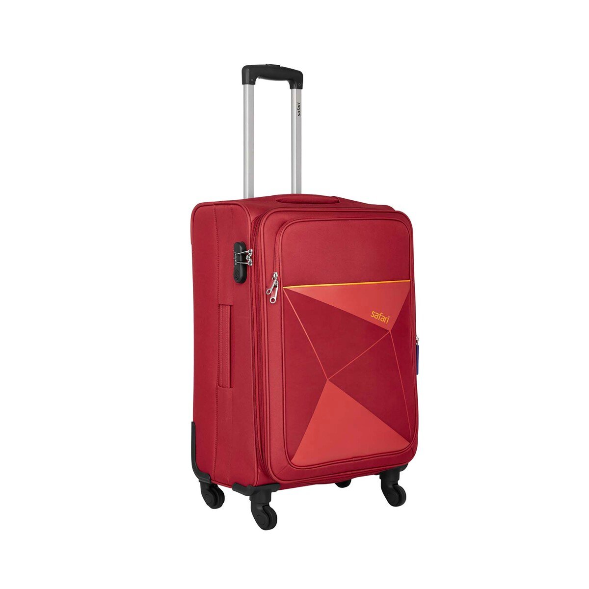 Safari 4Wheel Soft Trolley Prisma 55cm Red