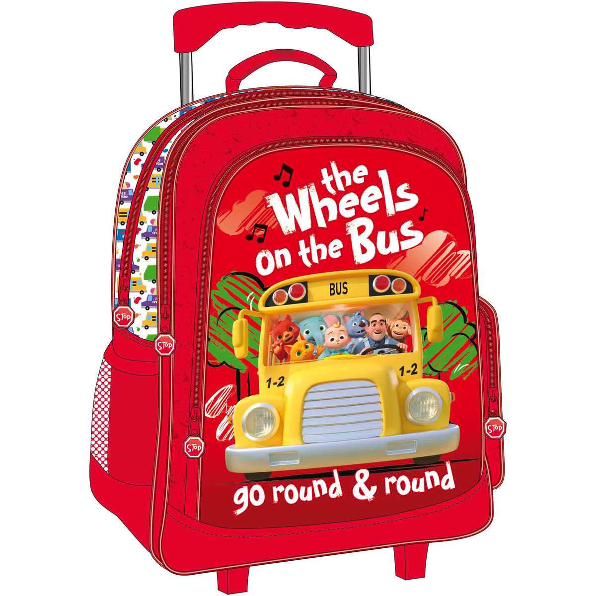 Cocomelon - The Wheels On The Bus Lunch Box - Red