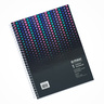 Maxi Spiral Hard Cover 1 Subject Notebook, 9.5 inch X 7  inch,  80 Sheets, Assorted Colours, MX-9-HCSUB1