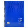 Maxi Spiral Hard Cover 3 Subject Notebook, 9.5 inch X 7  inch, 120 Sheets, Assorted Colours, MX-9-HCSUB3