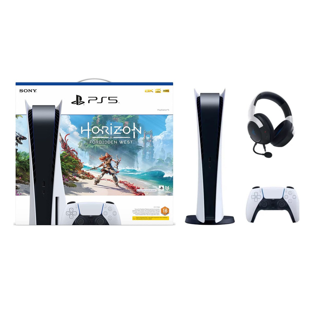 Sony PS5 Console 825GB SSD + Horizon Voucher + Kaira Headset