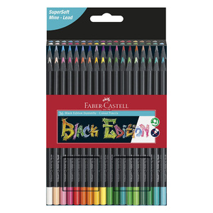 فابل كاستل أقلام الرصاص الملونة فائقة النعومة الإصدار الأسود ، العبوة 36 قطعة ،  FC116436