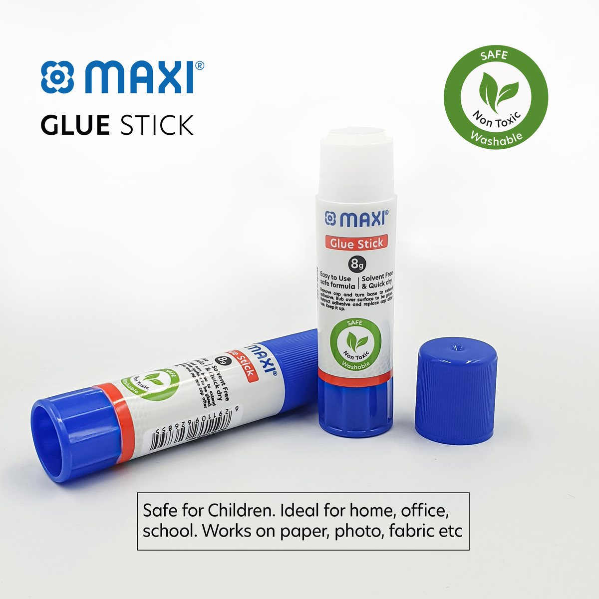 Maxi Strong Adhesive Glue Stick, Pack of 10 (8 gm x 10), MX-ST8G-10