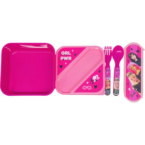 Barbie Lunch Box with Cutlery