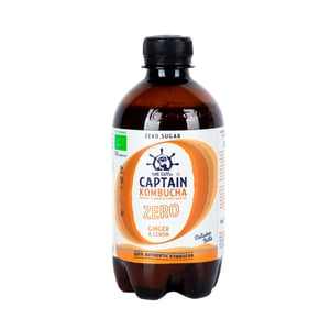 The Gutsy Captain Organic Zero Sugar Ginger & Lemon Kombucha 400 ml