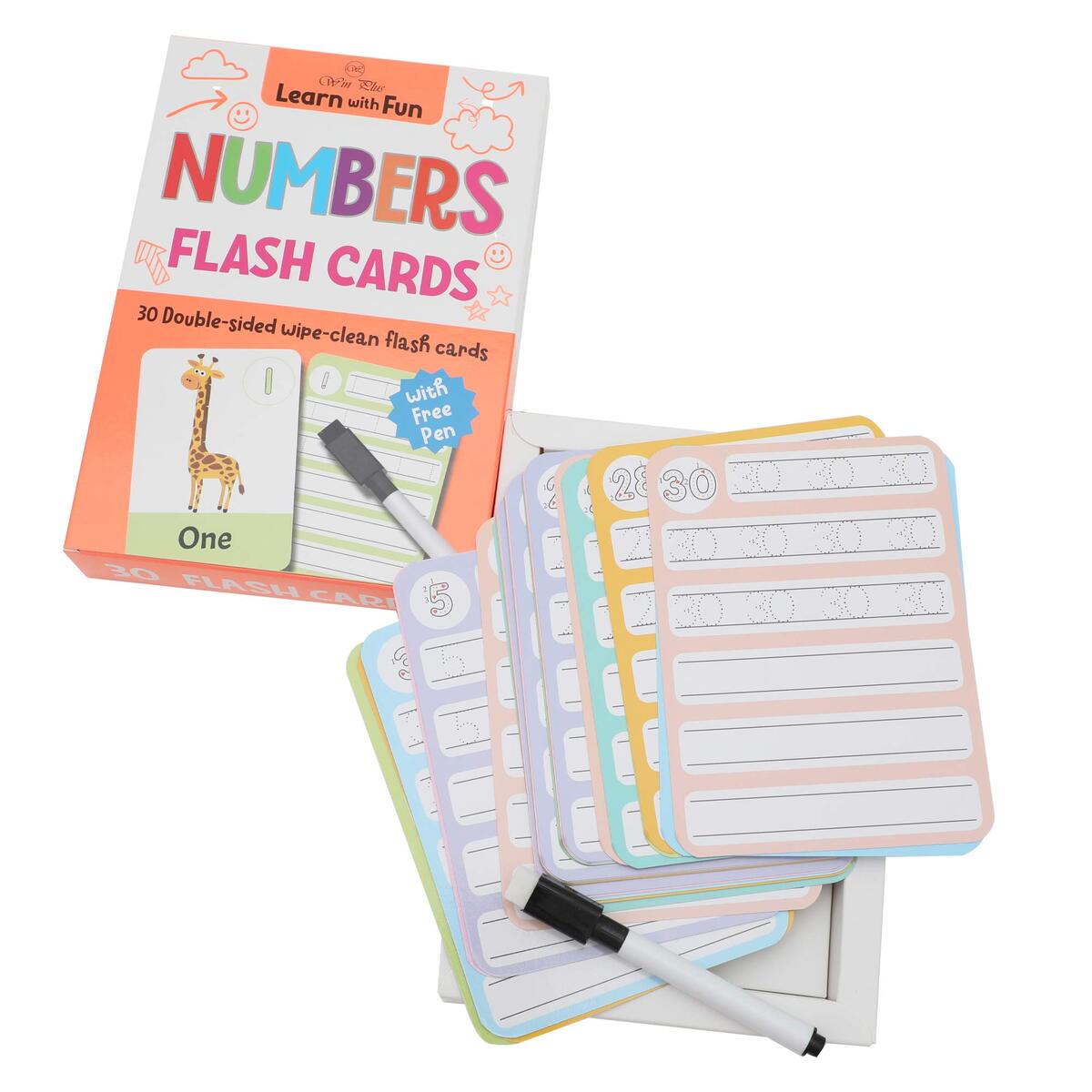 Win Plus Flash Cards Numbers  WPD-A4