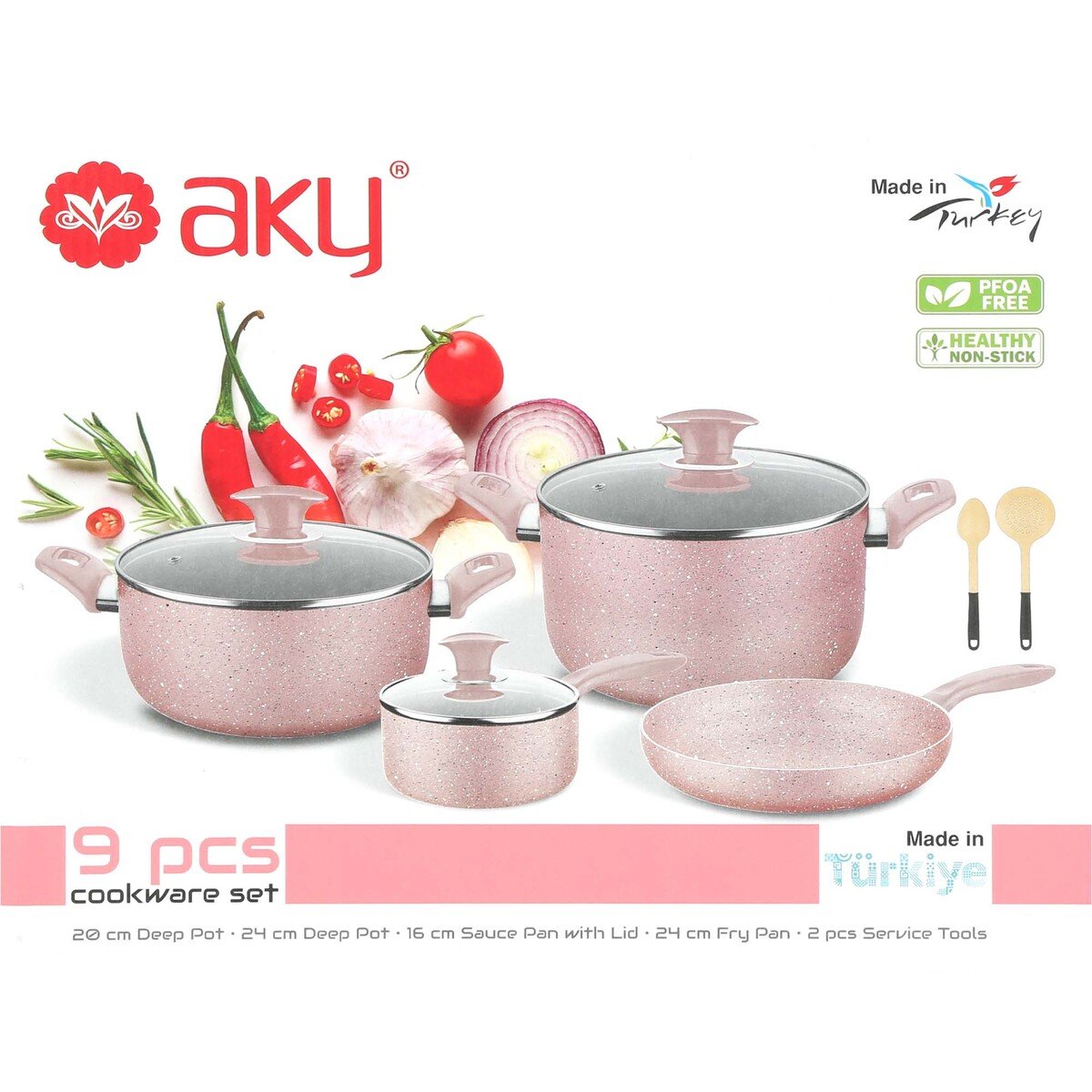 AKY Granit Cookware Set 9pcs AKY700