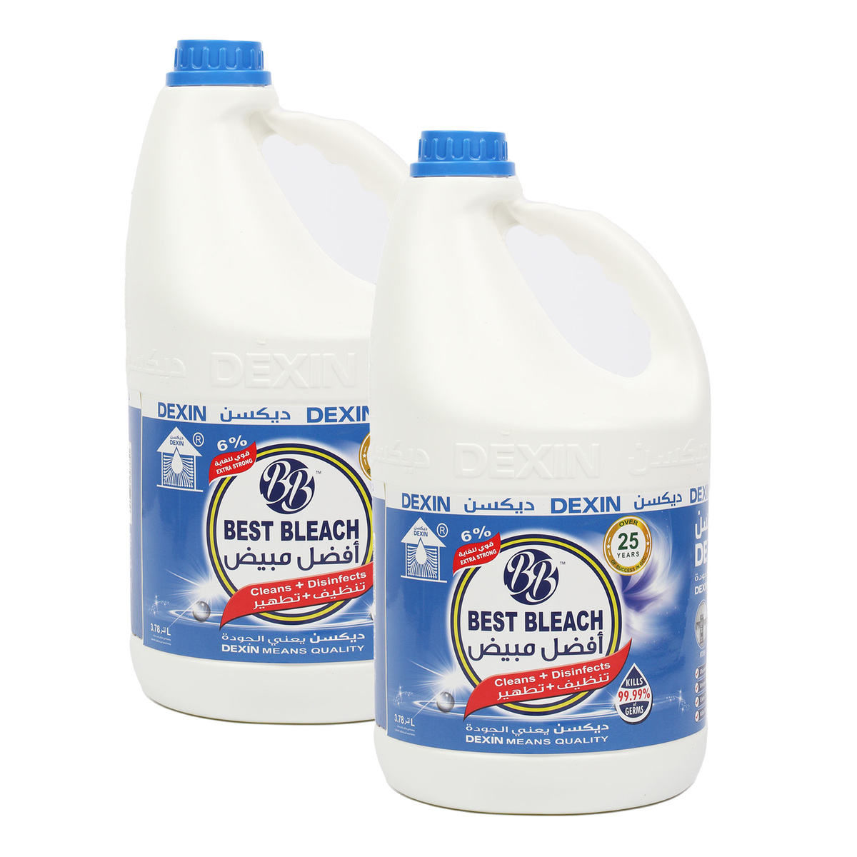 Dexin Best Bleach Value Pack 2 x 3.78 Litres