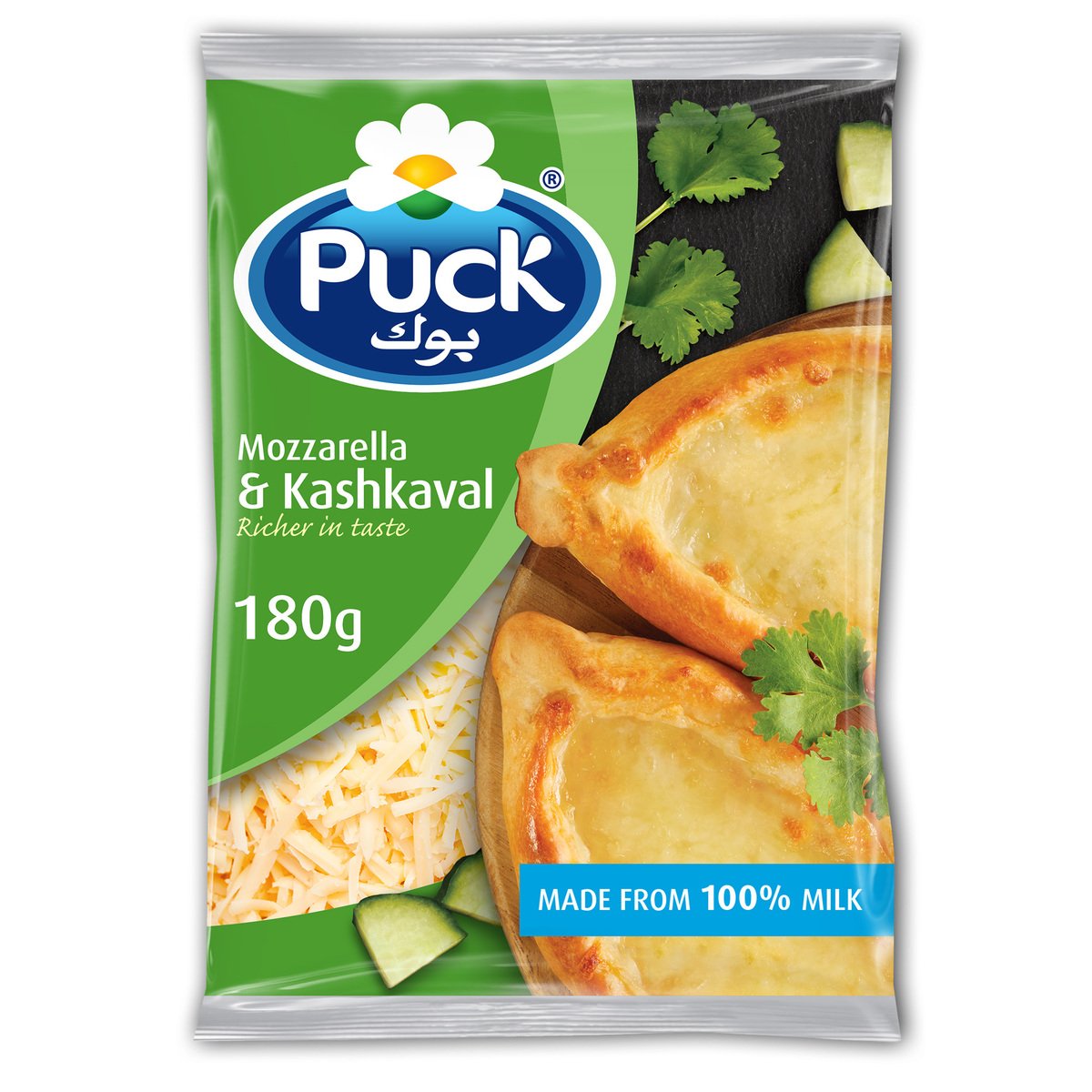 Puck Mozzarella & Kashkaval Cheese 180 g