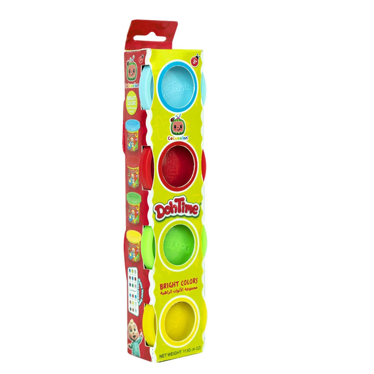 Cocomelon Dough Bright Colors 4Can TP101580 Assorted Colours