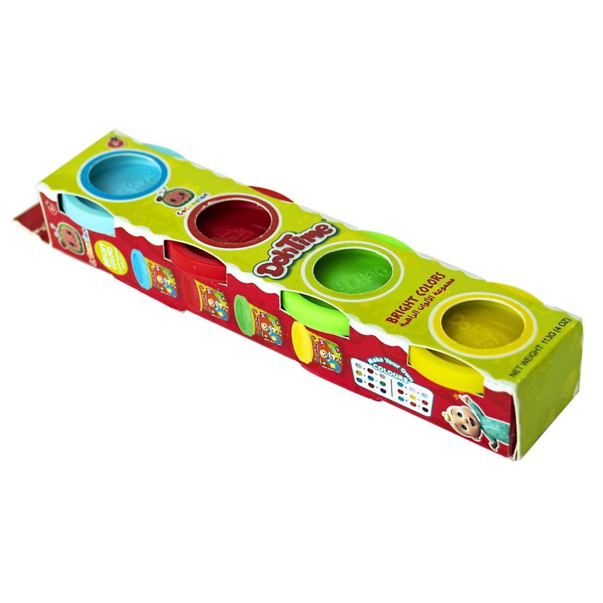 Cocomelon Dough Bright Colors 4Can TP101580 Assorted Colours