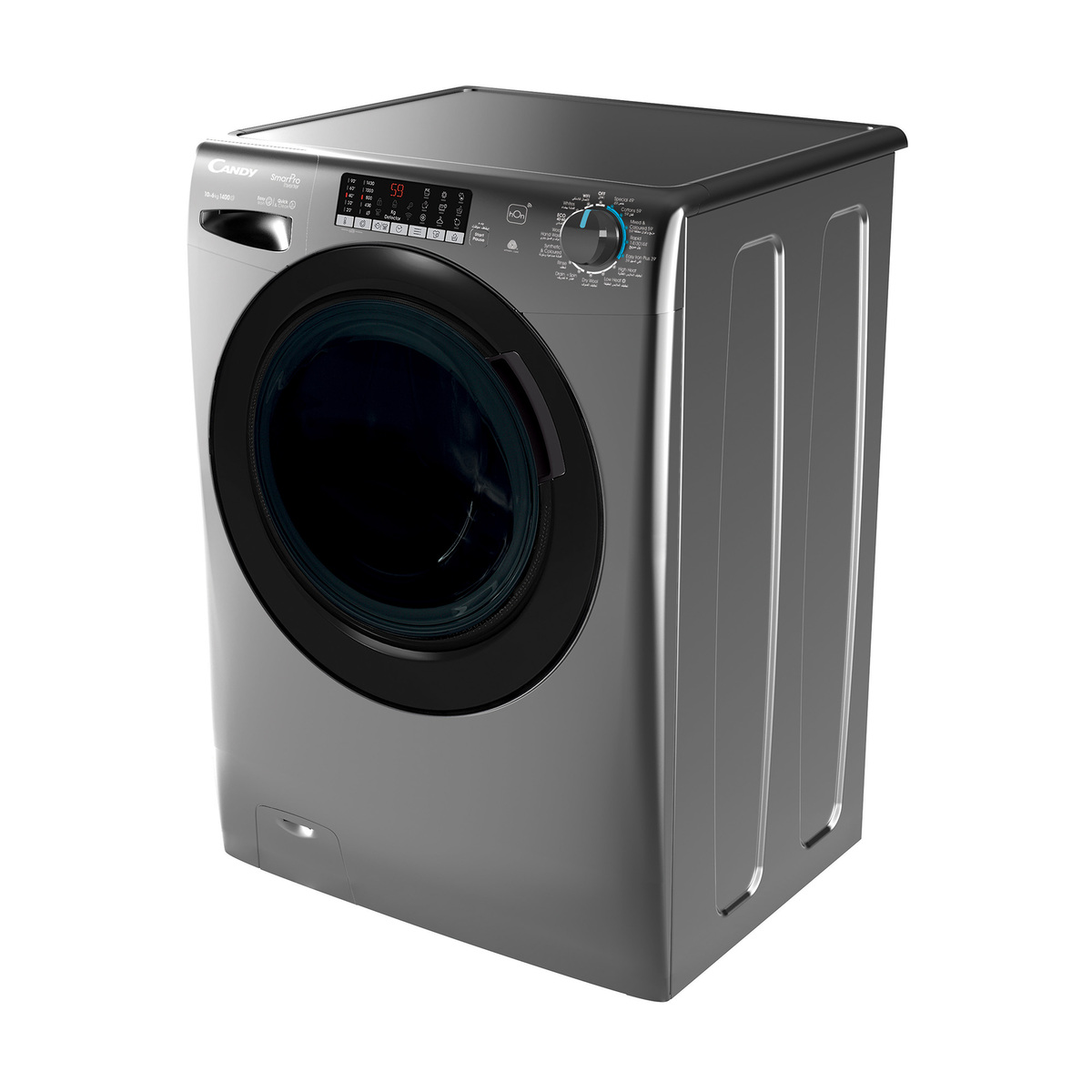 Candy Front Load Washer & Dryer 10/6KG,1400rpm,Anthracite,Black Smoky Doo,SmartPro Inverter Motor,Steam Function,Mix Power System,Class A, 6 Digit Display,CSOW41066TWMBR19