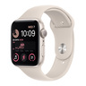 Apple Watch SE GPS Starlight Aluminium Case with Starlight Sport Band-- 40 mm-- MNJP3AE