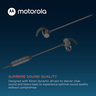 Motorola  Sport Wireless In-Ear Headphones Moto SP105 Black