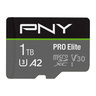 PNY 1TB PRO Elite Class 10 U3 V30 microSDXC Flash Memory Card - 100MB/s, Class 10, U3, V30, A2, 4K UHD, Full HD, UHS-I, micro SD