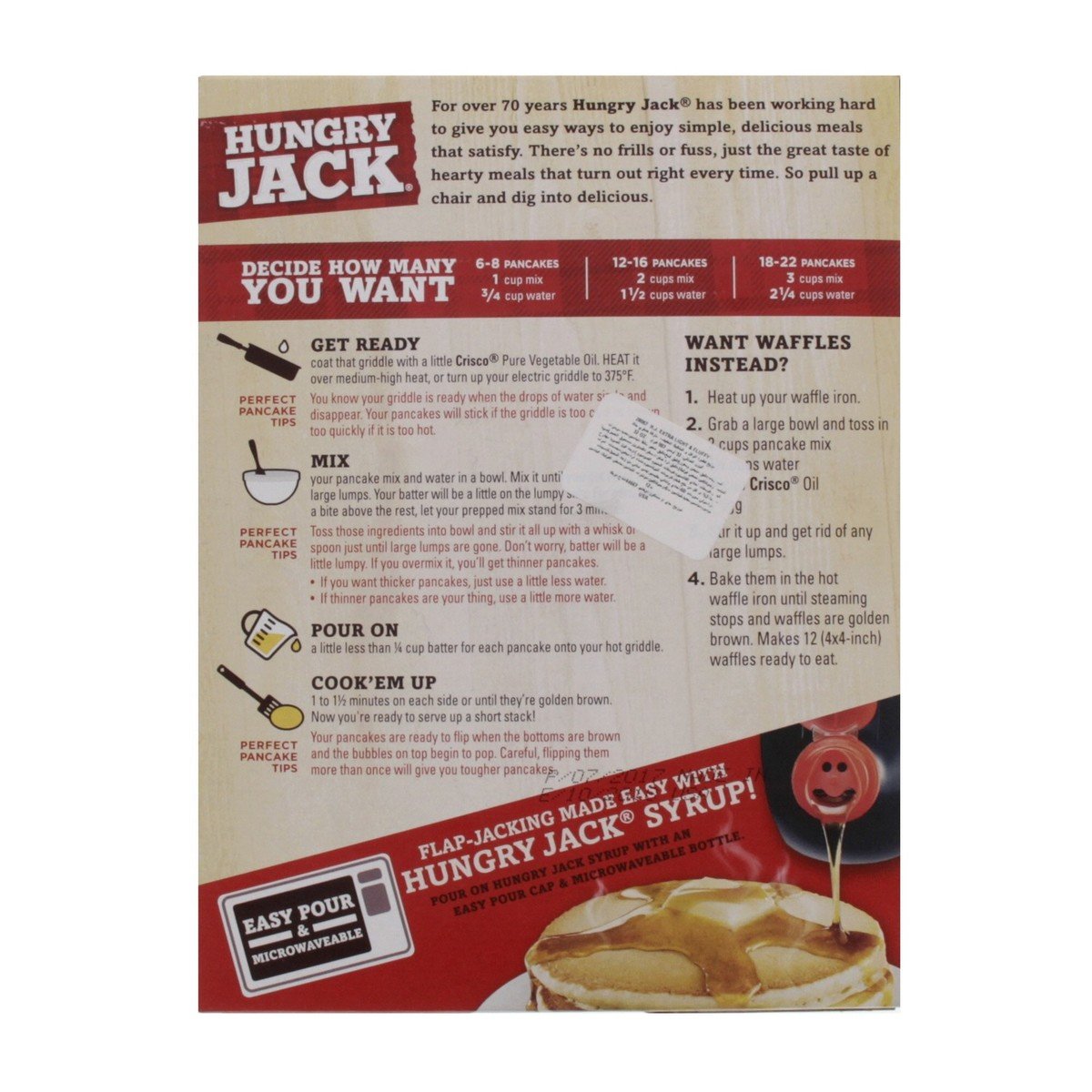 Hungry Jack Extra Light and Fluffy Pancake Mix 907 g