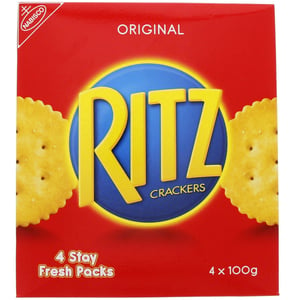 Nabisco Ritz Crackers Original 4 X 100g (400g)