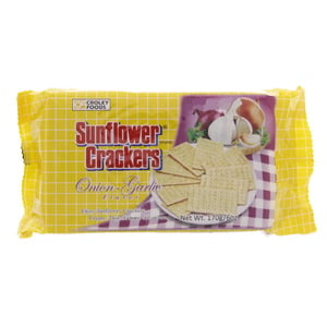 Sunflower Crackers Onion & Garlic Flavor 170 g