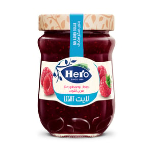 Hero Light Raspberry Jam 320 g