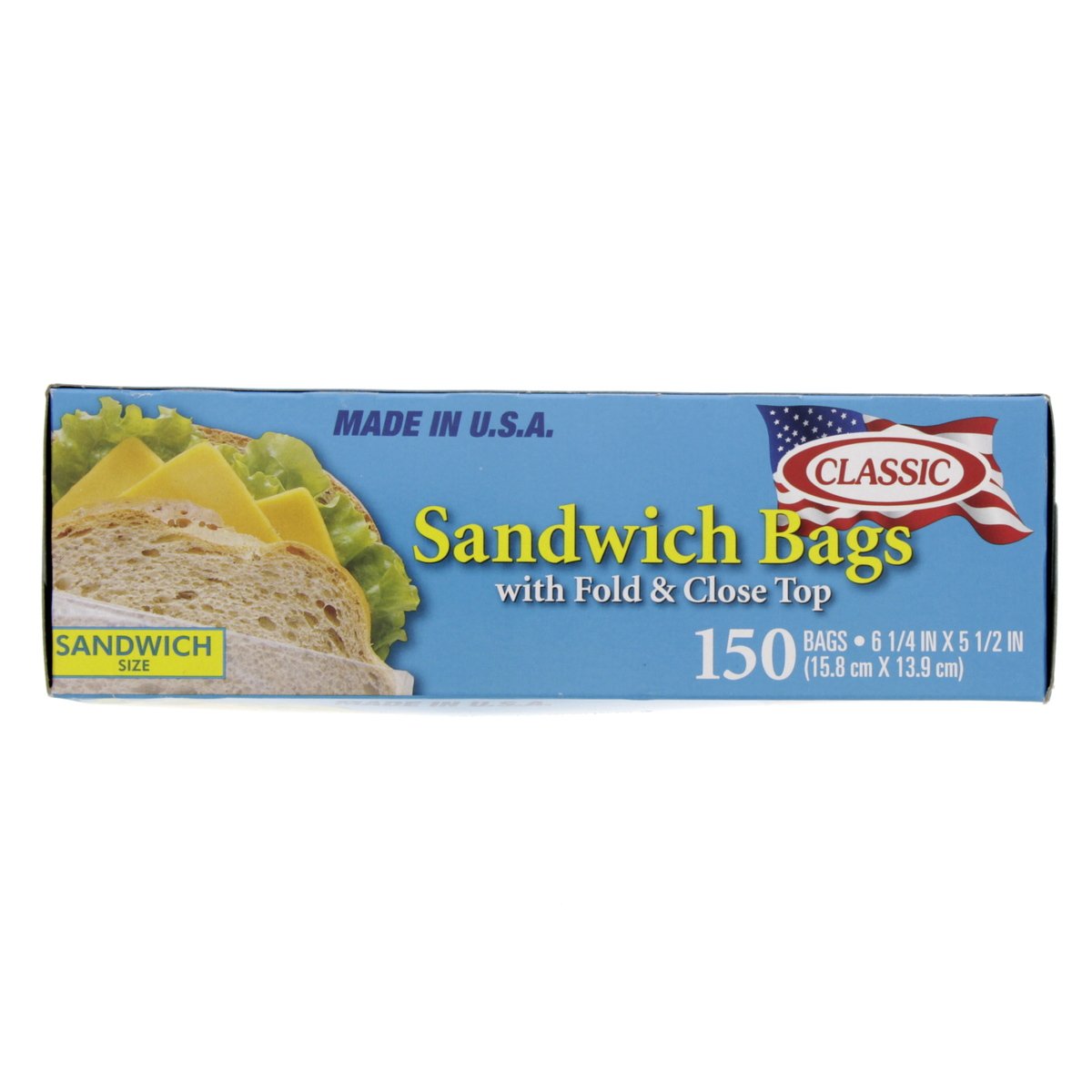 Best Buy Sandwich Bags 150 Clear Plastic Fold and Close Top, Size: One Size