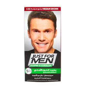 Just For Men Shampoo-In Hair Colour Medium Brown, 1 pkt