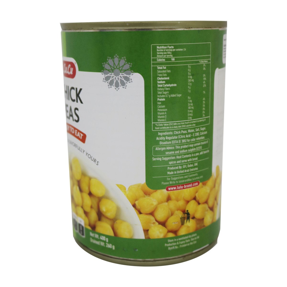 Lulu Chick Peas 400g