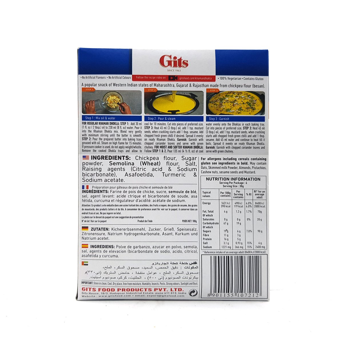 Gits Khaman Dhokla Snack Mix 180 g