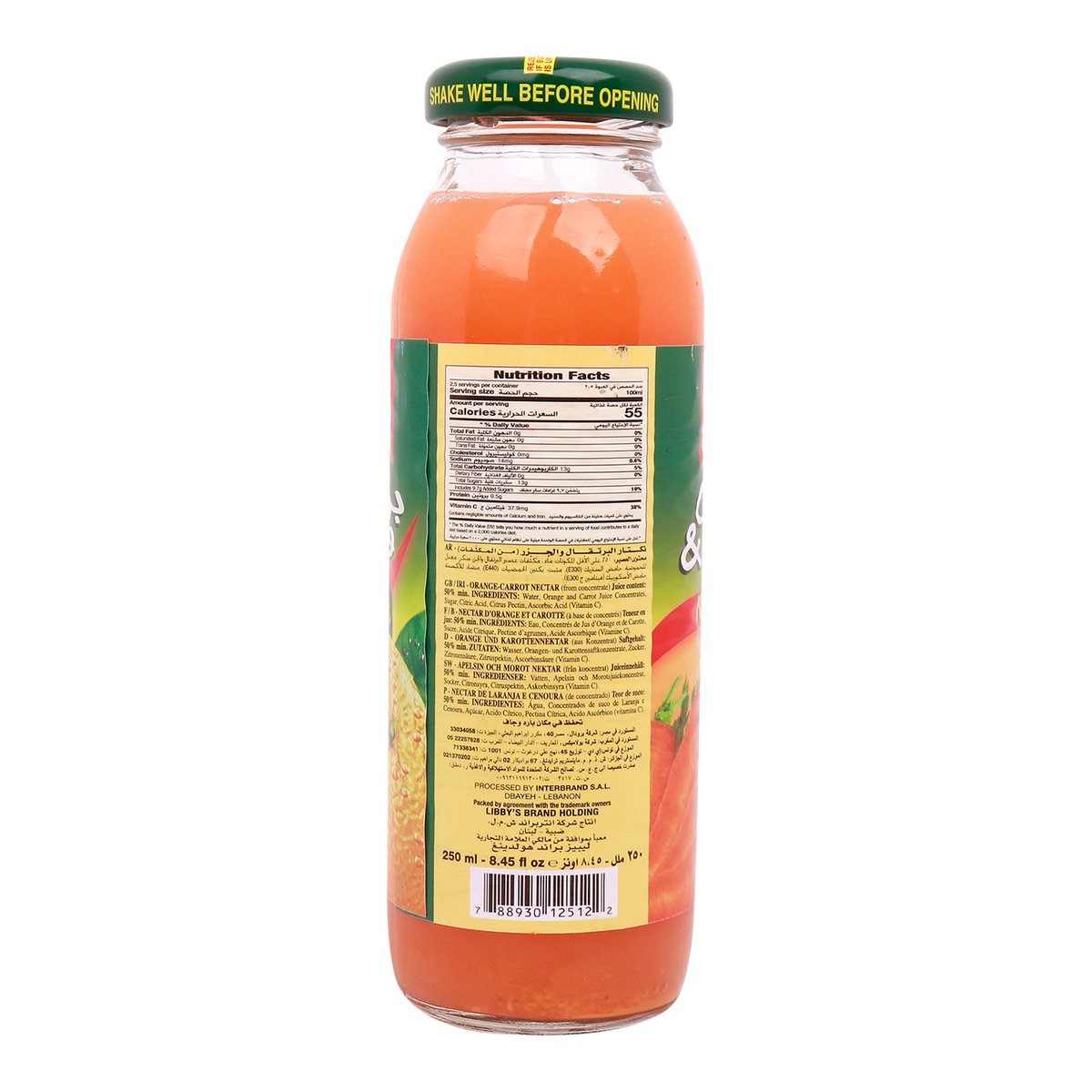 Libby's Orange & Carrot Nectar 250 ml