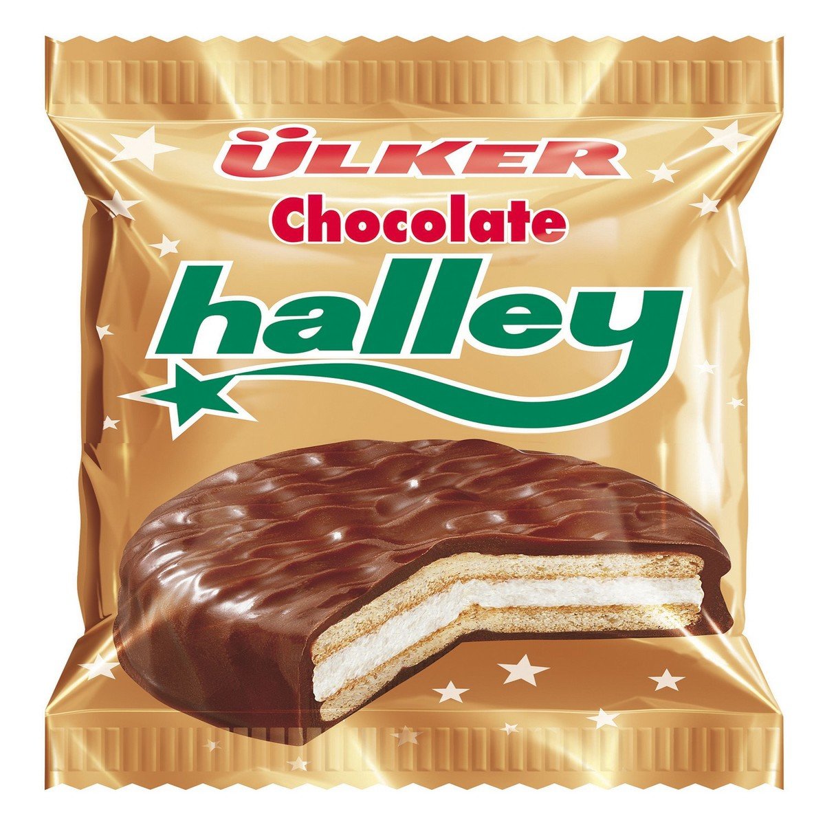 قم بشراء Ulker Halley Cake Chocolate Coated Sandwich Biscuit 26 G