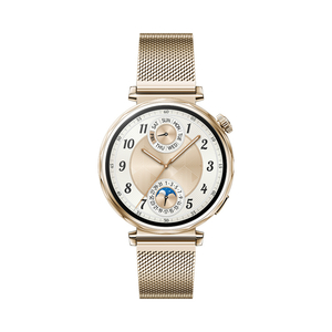 Huawei Watch GT 5 Smartwatch, Jana with Gold Milanese Strap