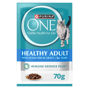 Purina One Healthy Adult Catfood With Ocean Fish In Gravy 85 g