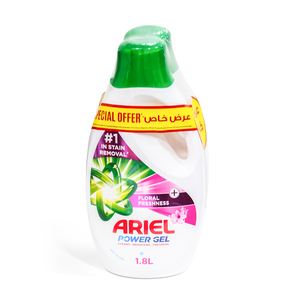 Ariel Floral Freshness Laundry Detergent Liquid Gel Value Pack 2 x 1.8 Litres