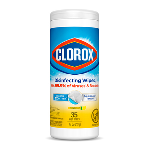 Clorox Disinfecting Wet Wipes Crisp Lemon 35 pcs