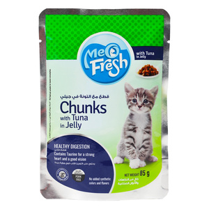 Meo Fresh Chunks With Tuna In Jelly For Kitten 85 g