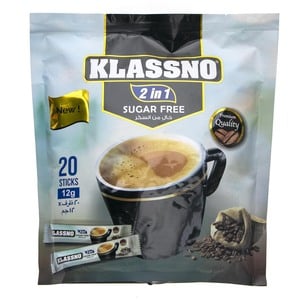 Klassno Sugar Free 2in1 Coffee 20 x 12 g