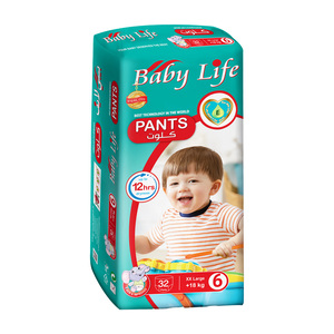 Baby Life Baby Diaper Pants Size 6 XXL 18+ kg 32 pcs