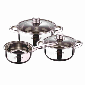 San Ignacio Cassel Stainless Steel 5 pc Cookware Set including Lid with Induction Bottom, SG8171