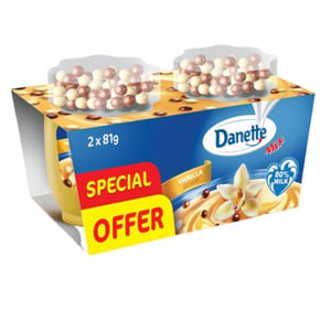 Danette Vanilla Dessert + Chocolate Ball Value Pack 2 x 81 g