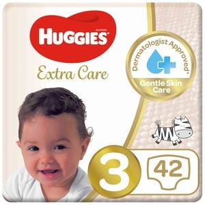 Huggies Extra Care Size 3 4 - 9 kg Value Pack 42 pcs