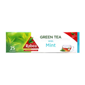 Rabea Green Tea with Mint 25 Teabags