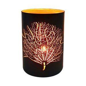 Maple Leaf Tea Candle Holder Lantern ISD51 Assorted