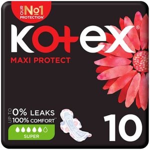 Kotex Maxi Protect Thick Super Size Sanitary Pads with Wings 10pcs